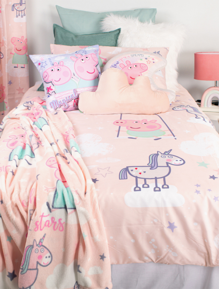 MyRunway Shop Peppa Pig Girls Pink Peppa Pig Duvet Cover Three